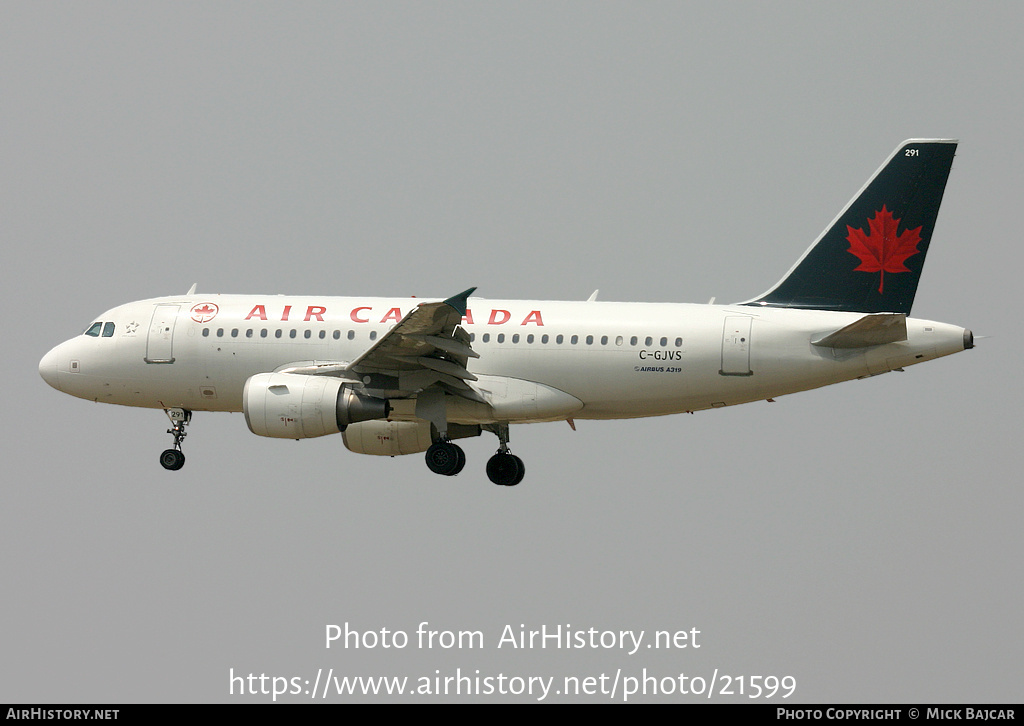 Aircraft Photo of C-GJVS | Airbus A319-112 | Air Canada | AirHistory.net #21599