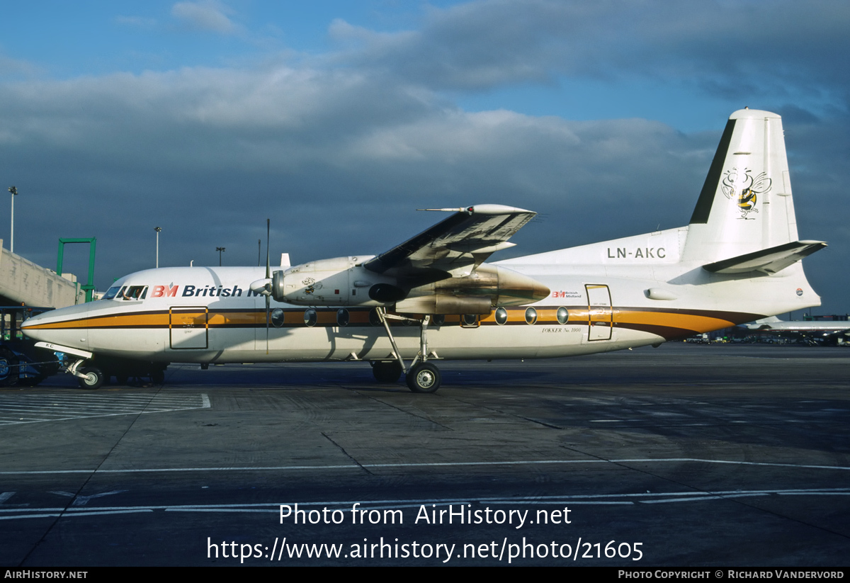 Aircraft Photo of LN-AKC | Fokker F27-200 Friendship | British Midland Airways - BMA | AirHistory.net #21605