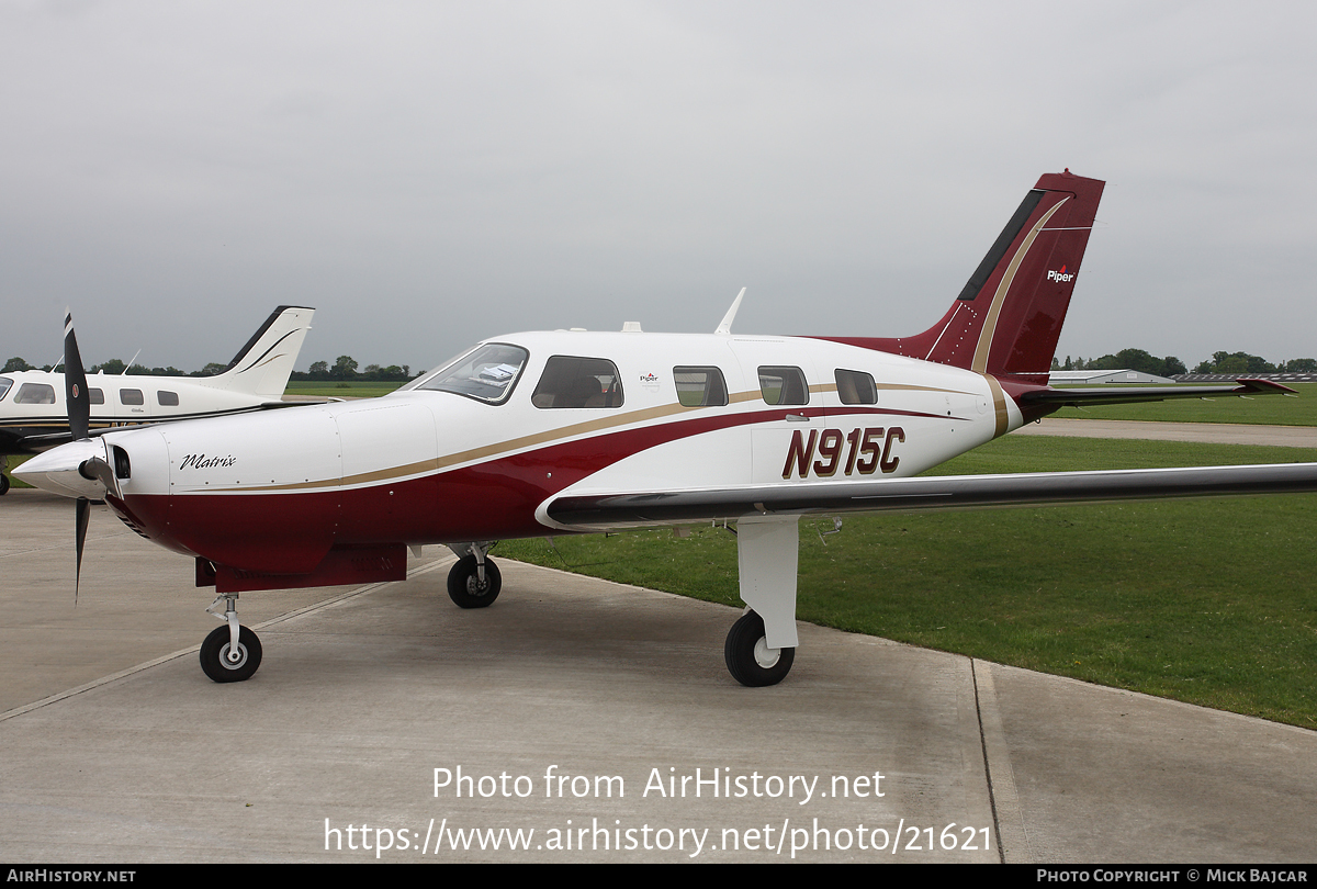 Aircraft Photo of N915C | Piper PA-46R-350T Matrix | AirHistory.net #21621