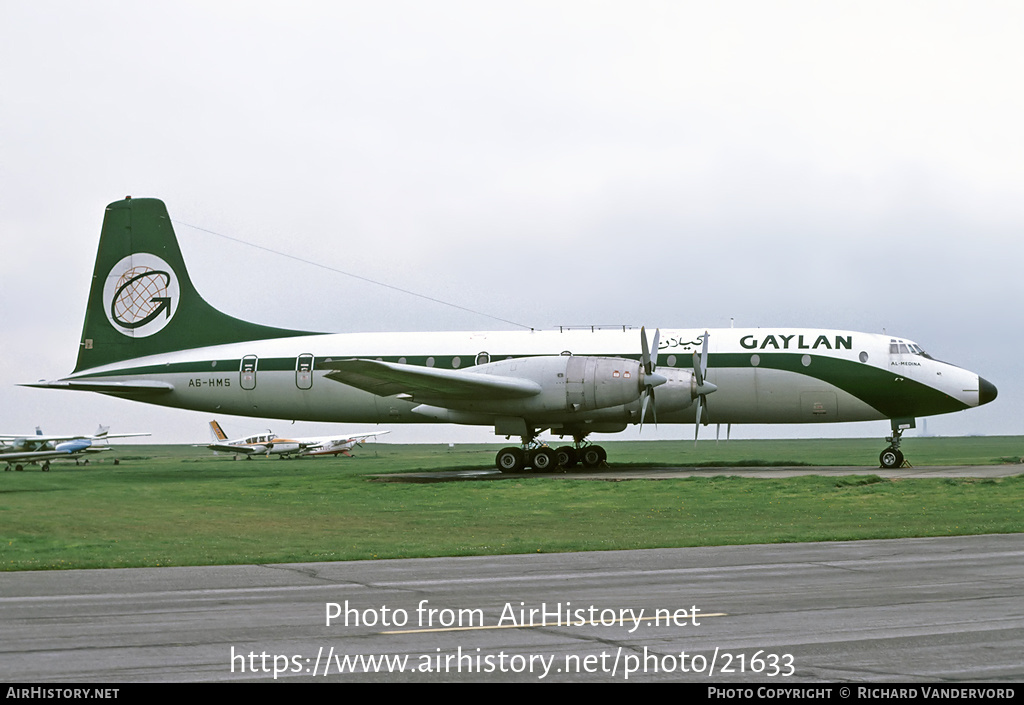 Aircraft Photo of A6-HMS | Bristol 175 Britannia 253F | Gaylan Air Cargo | AirHistory.net #21633