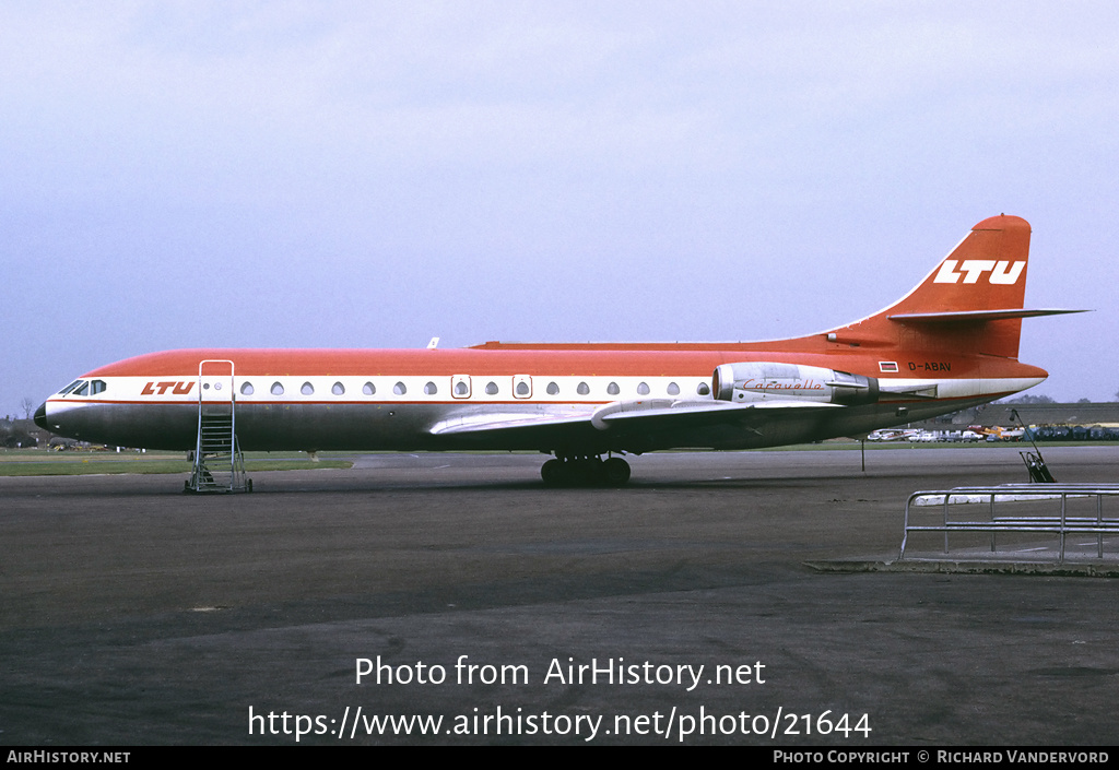 Aircraft Photo of D-ABAV | Sud SE-210 Caravelle 10B1R | LTU - Lufttransport-Unternehmen | AirHistory.net #21644