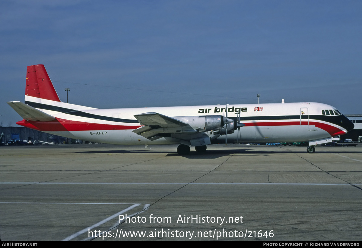 Aircraft Photo of G-APEP | Vickers 953C Merchantman | Air Bridge | AirHistory.net #21646