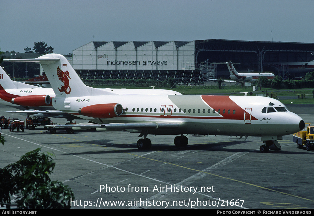 Aircraft Photo of PK-PJM | Fokker F28-4000 Fellowship | Pelita Air Service | AirHistory.net #21667