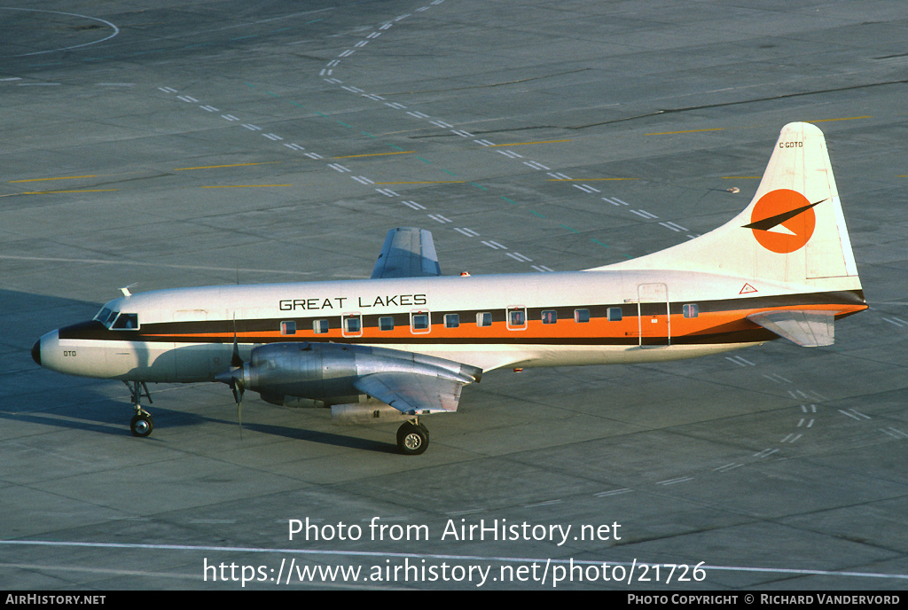 Aircraft Photo of C-GDTD | Convair 580 | Great Lakes Airlines | AirHistory.net #21726