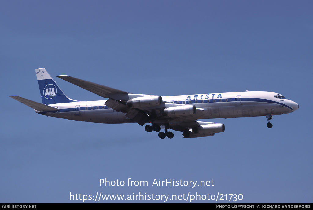 Aircraft Photo of OY-KTE | McDonnell Douglas DC-8-62CF | Arista International Airlines - AIA | AirHistory.net #21730