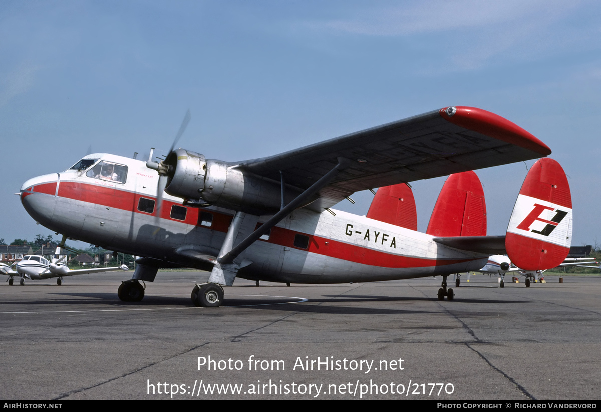 Aircraft Photo of G-AYFA | Scottish Aviation Twin Pioneer Series 3 | F1 - Flight One | AirHistory.net #21770