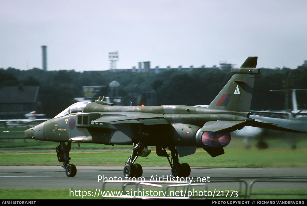 Aircraft Photo of XZ104 | Sepecat Jaguar GR1 | UK - Air Force | AirHistory.net #21773