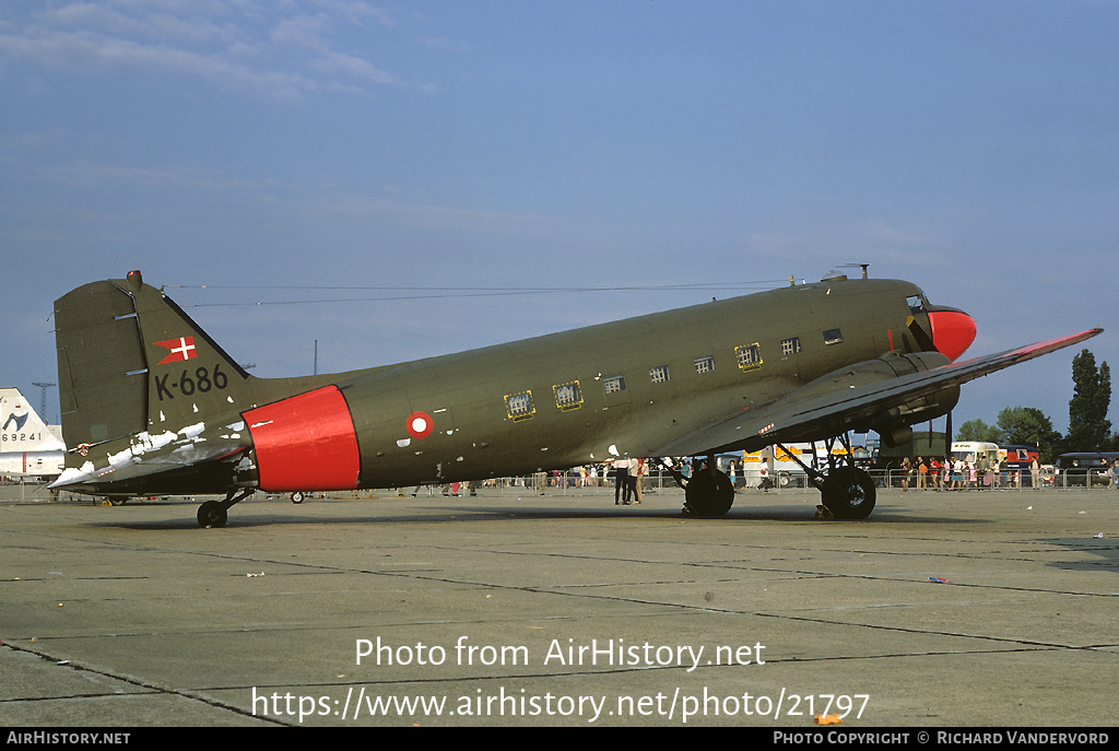 Aircraft Photo of K-686 | Douglas C-47A Skytrain | Denmark - Air Force | AirHistory.net #21797