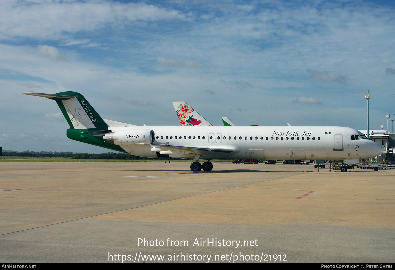 Aircraft Photo of VH-FWI | Fokker 100 (F28-0100) | Norfolk Jet Express | AirHistory.net #21912