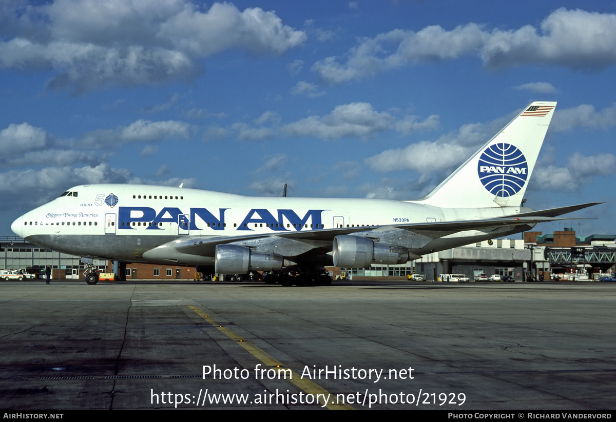 Aircraft Photo of N533PA | Boeing 747SP-21 | Pan American World Airways - Pan Am | AirHistory.net #21929