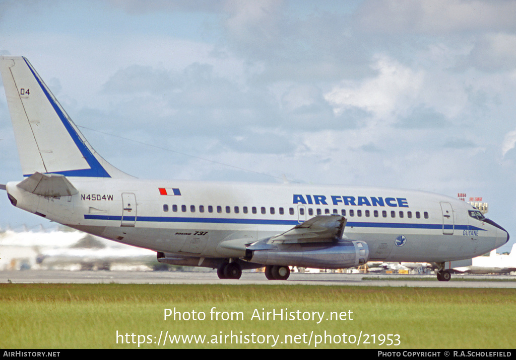 Aircraft Photo of N4504W | Boeing 737-247 | Air France | AirHistory.net #21953