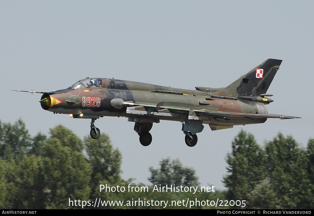 Aircraft Photo of 8920 | Sukhoi Su-22M4 | Poland - Air Force | AirHistory.net #22005