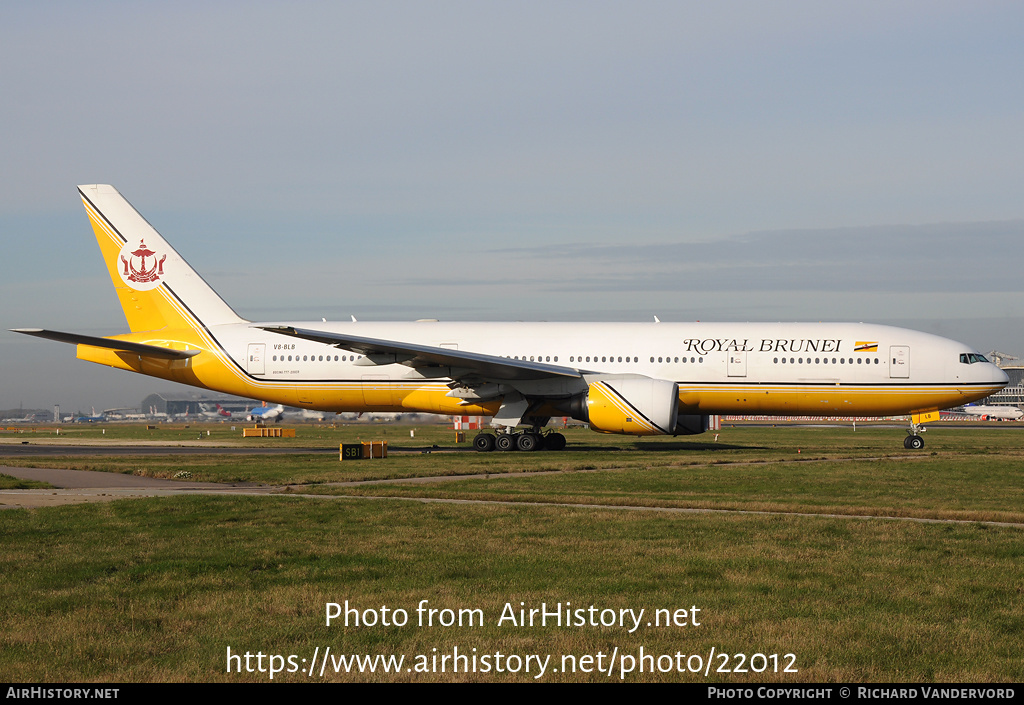 Aircraft Photo of V8-BLB | Boeing 777-212/ER | Royal Brunei Airlines | AirHistory.net #22012