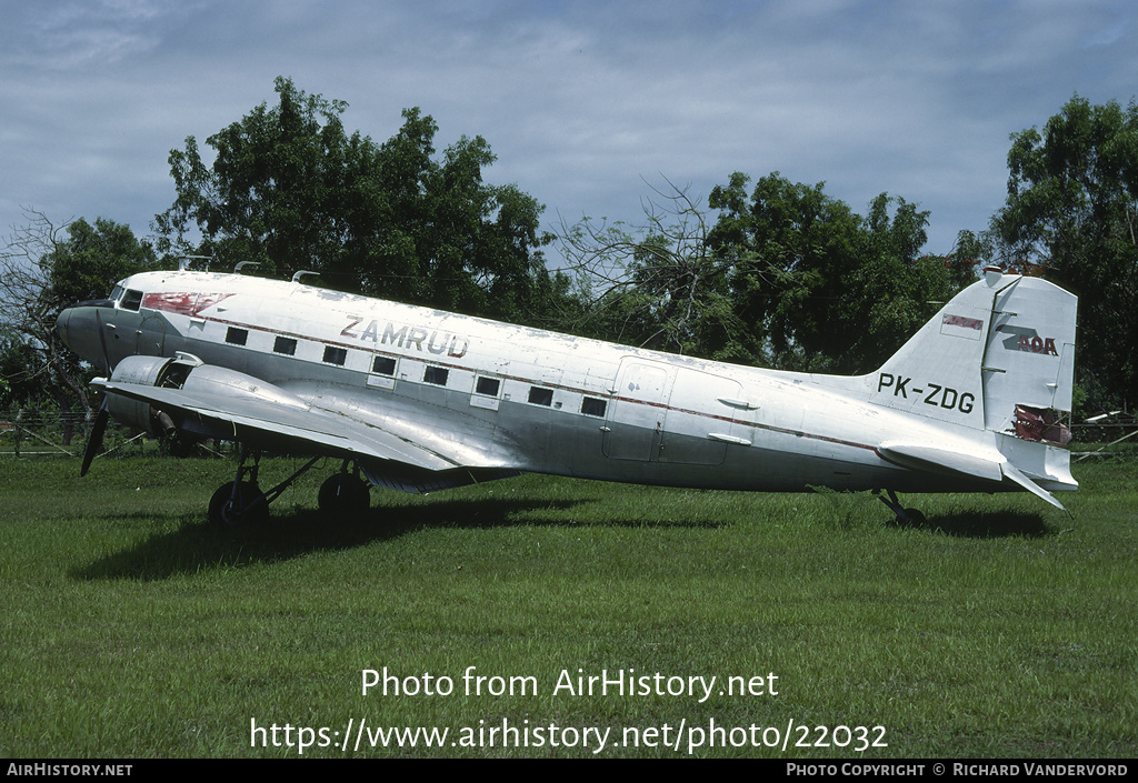 Aircraft Photo of PK-ZDG | Douglas C-47A Skytrain | Zamrud Aviation | AirHistory.net #22032