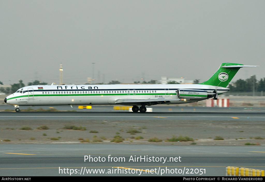 Aircraft Photo of 5Y-AXL | McDonnell Douglas MD-82 (DC-9-82) | African Express Airways | AirHistory.net #22051