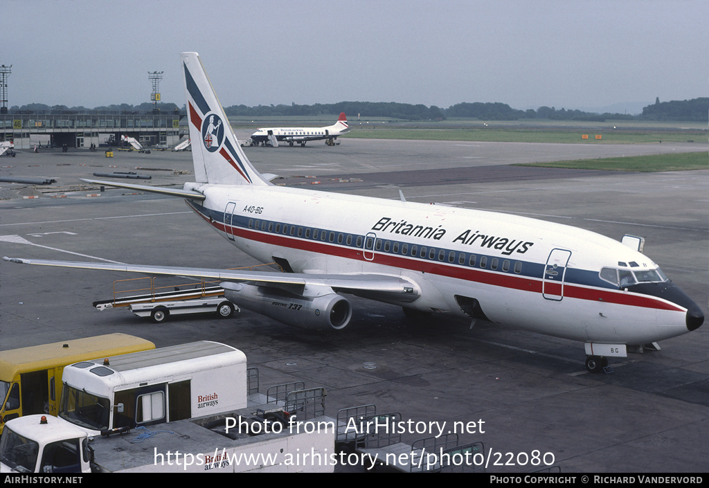 Aircraft Photo of A4O-BG | Boeing 737-2P6/Adv | Britannia Airways | AirHistory.net #22080