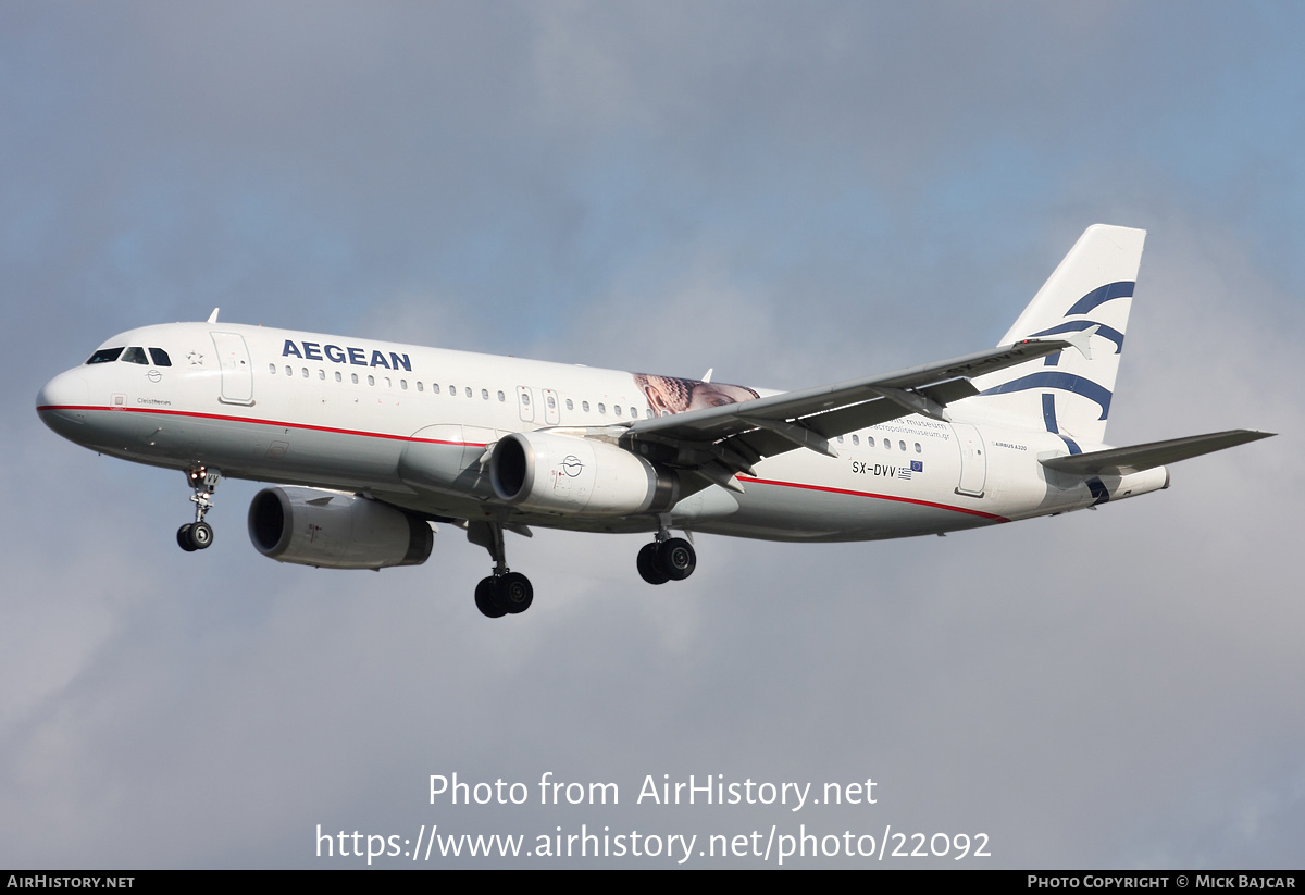 Aircraft Photo of SX-DVV | Airbus A320-232 | Aegean Airlines | AirHistory.net #22092