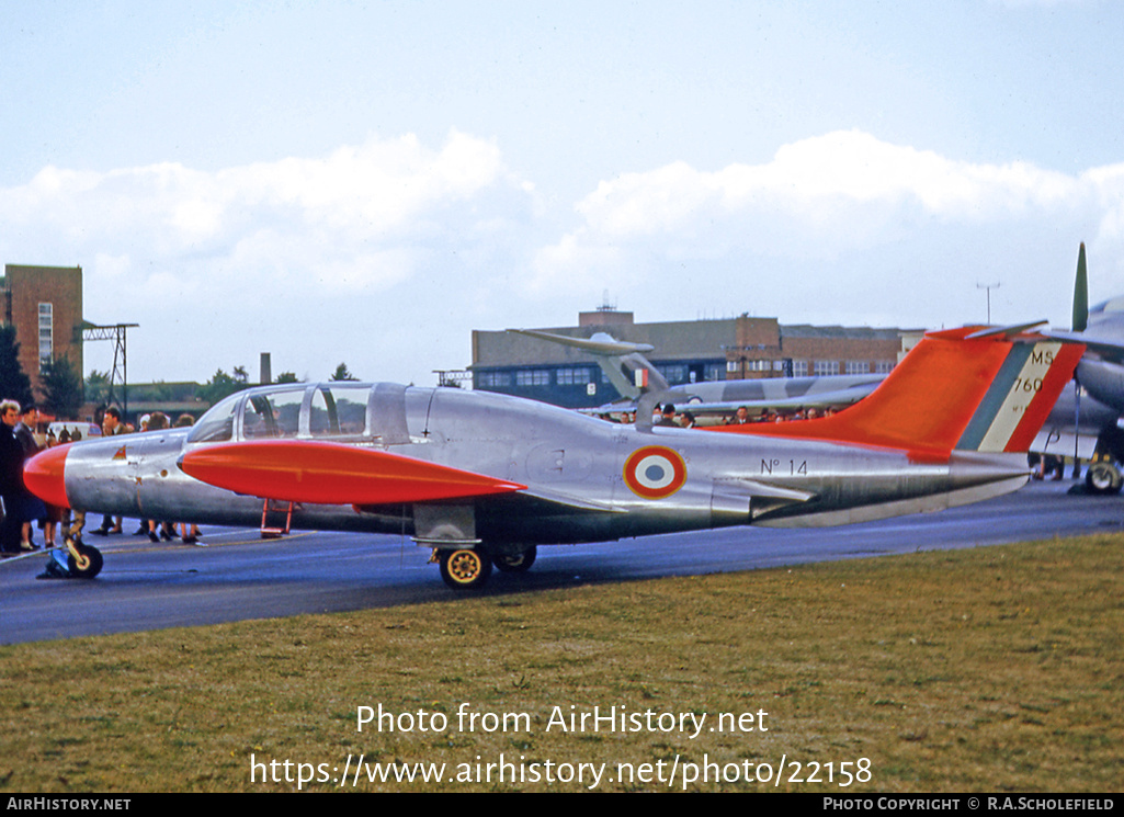 Aircraft Photo of 14 | Morane-Saulnier MS-760 Paris IR | France - Air Force | AirHistory.net #22158