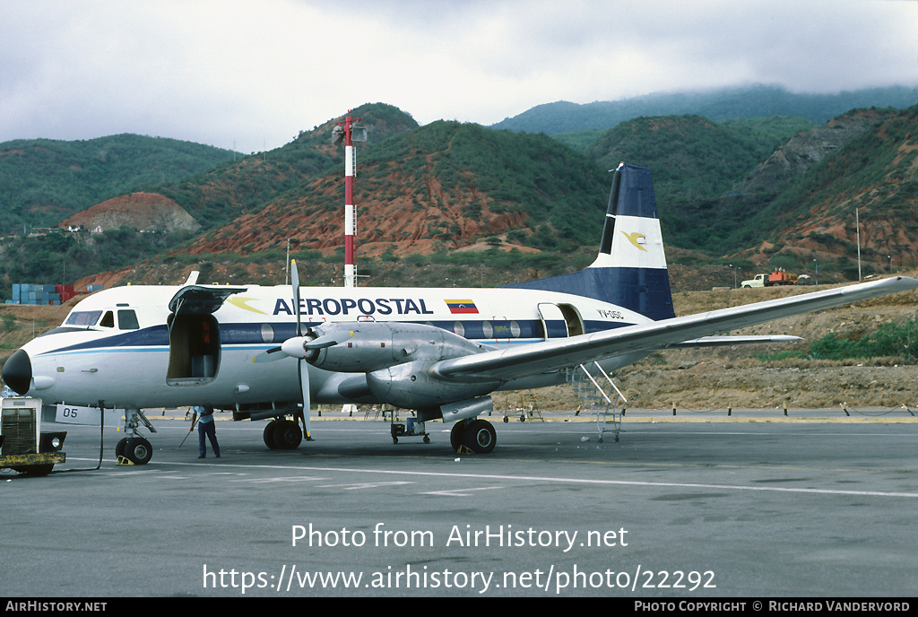 Aircraft Photo of YV-05C | Hawker Siddeley HS-748 Srs2/215 | Aeropostal | AirHistory.net #22292