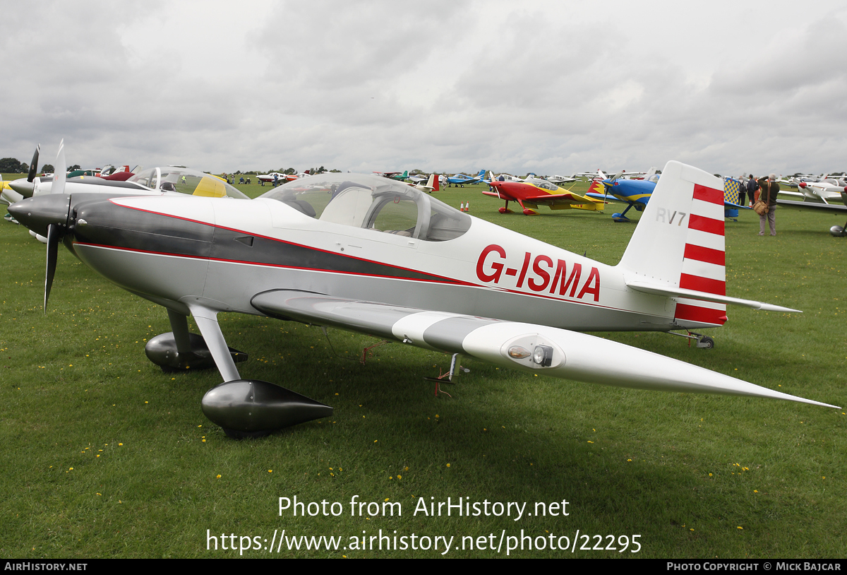 Aircraft Photo of G-ISMA | Van's RV-7 | AirHistory.net #22295