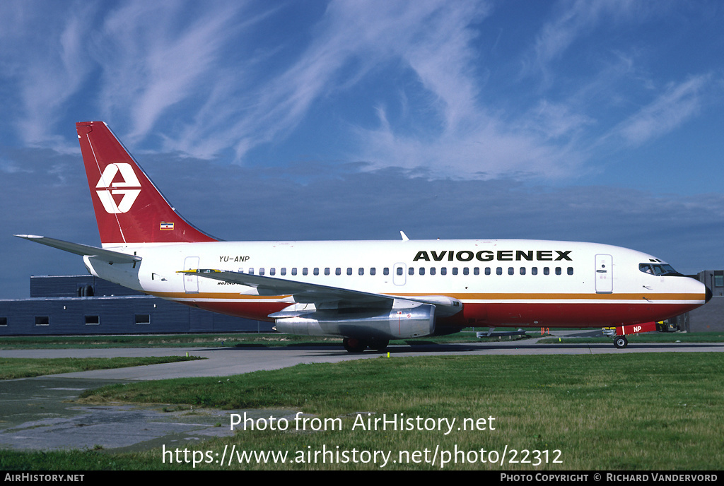 Aircraft Photo of YU-ANP | Boeing 737-2K3/Adv | Aviogenex | AirHistory.net #22312