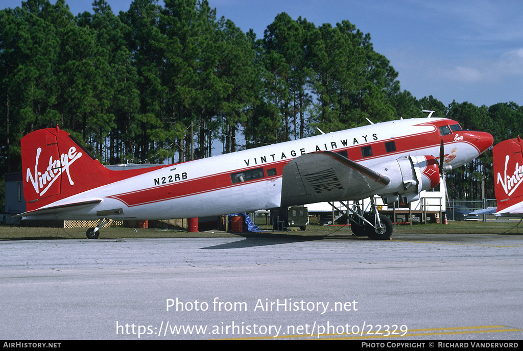 Aircraft Photo of N22RB | Douglas C-53 Skytrooper | Vintage Airways | AirHistory.net #22329