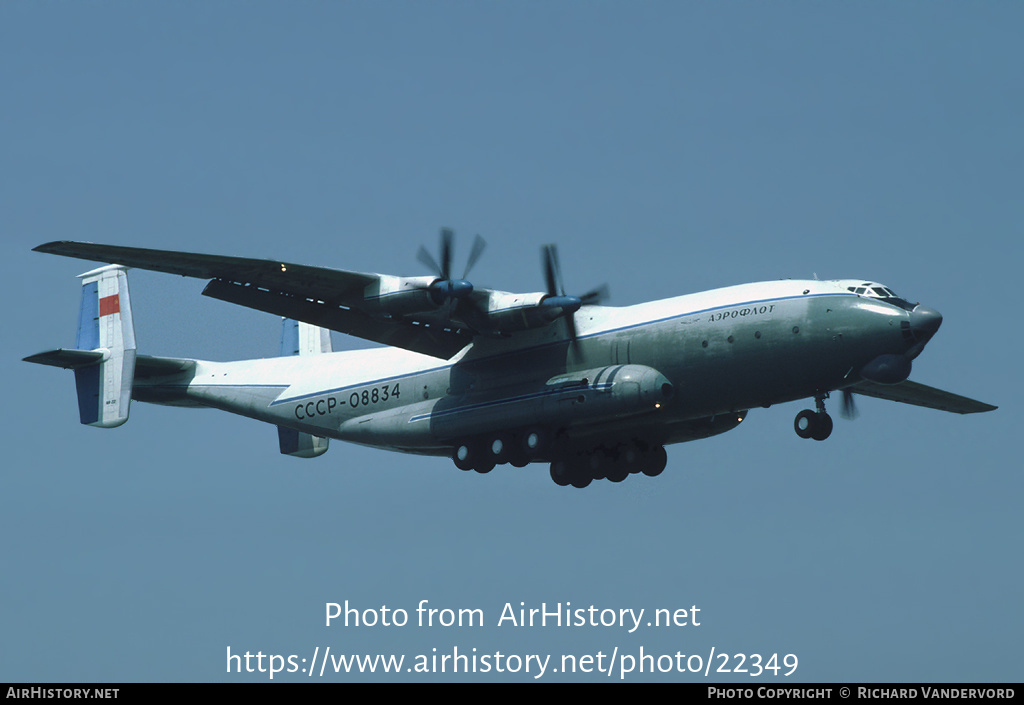 Aircraft Photo of CCCP-08834 | Antonov An-22A Antei | Aeroflot | AirHistory.net #22349