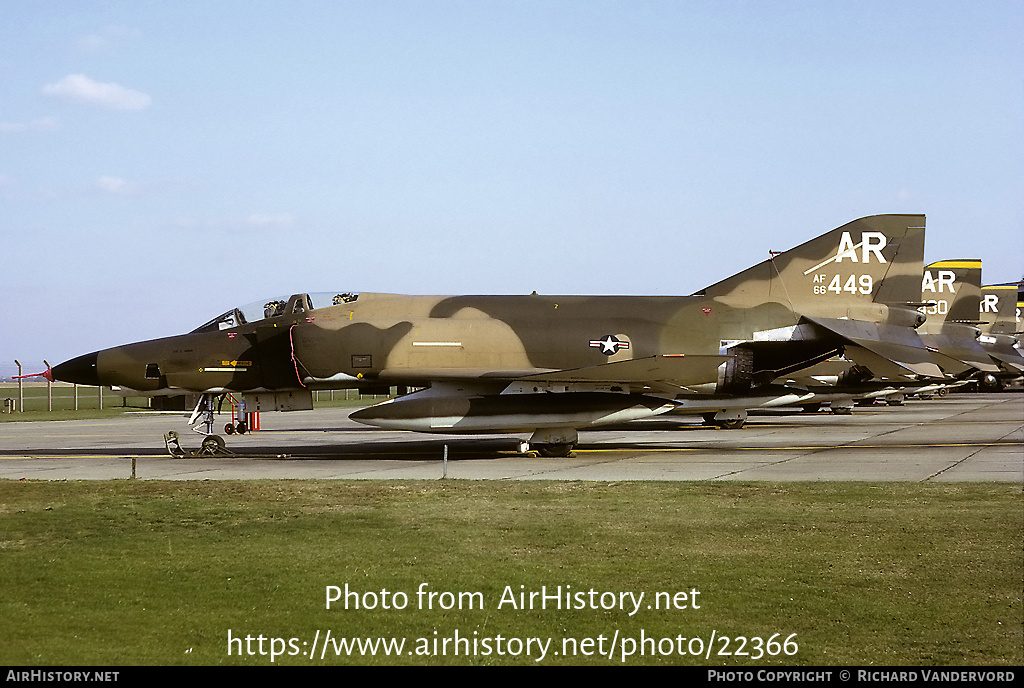 Aircraft Photo of 66-0449 / AF66-449 | McDonnell Douglas RF-4C Phantom II | USA - Air Force | AirHistory.net #22366