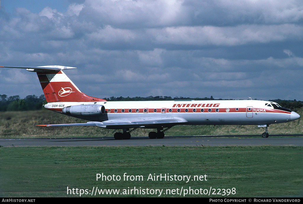 Aircraft Photo of DDR-SCR | Tupolev Tu-134A | Interflug | AirHistory.net #22398