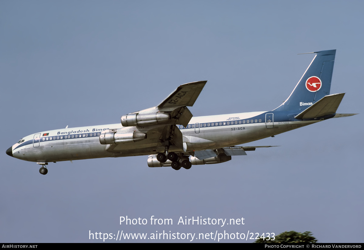 Aircraft Photo of S2-ACA | Boeing 707-351C | Bangladesh Biman | AirHistory.net #22433