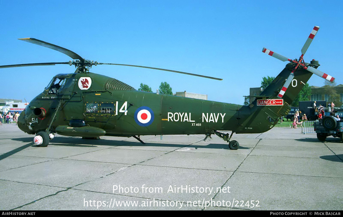 Aircraft Photo of XT469 | Westland WS-58 Wessex HU.5 | UK - Navy | AirHistory.net #22452