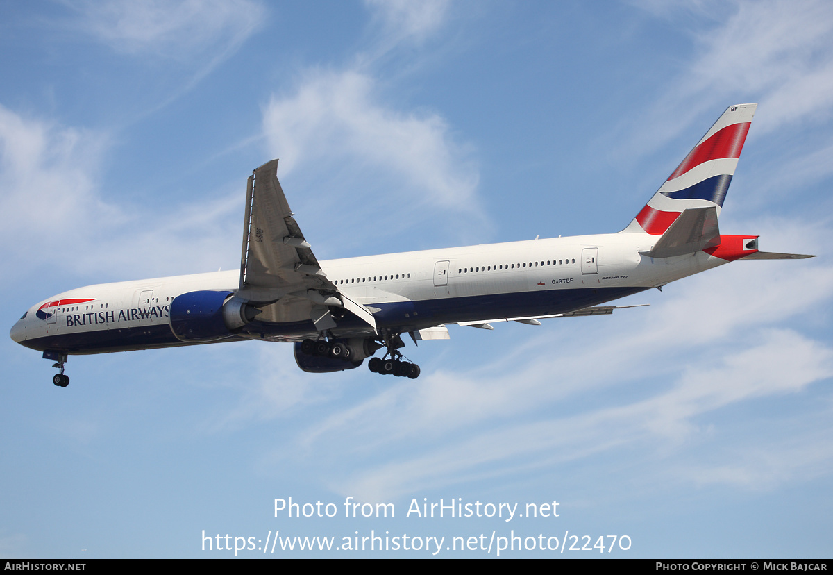 Aircraft Photo of G-STBF | Boeing 777-336/ER | British Airways | AirHistory.net #22470