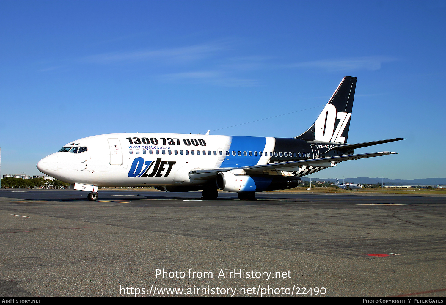 Aircraft Photo of VH-OZU | Boeing 737-229/Adv | OzJet Airlines | AirHistory.net #22490