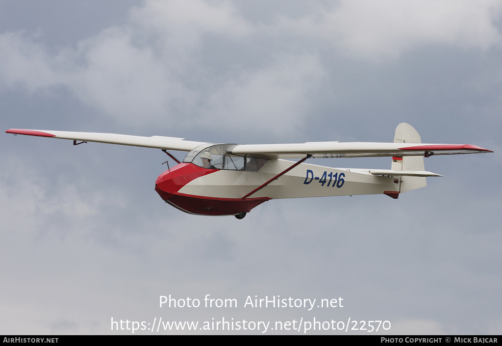 Aircraft Photo of D-4116 | Schleicher Ka-4 Rhönlerche II | AirHistory.net #22570