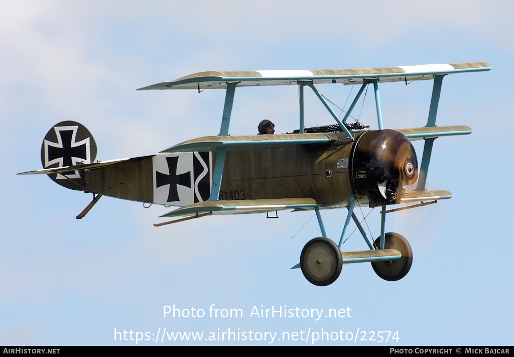 Aircraft Photo of G-CDXR / 403/17 | Fokker Dr.1 (replica) | Germany - Air Force | AirHistory.net #22574