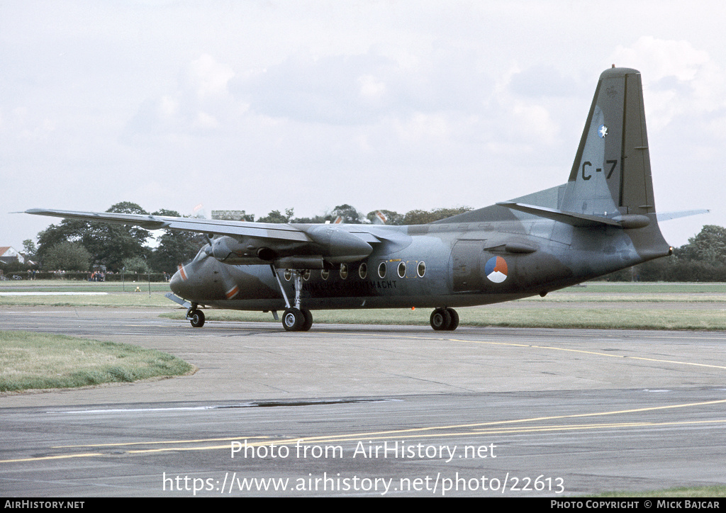 Aircraft Photo of C-7 | Fokker F27-300M Troopship | Netherlands - Air Force | AirHistory.net #22613