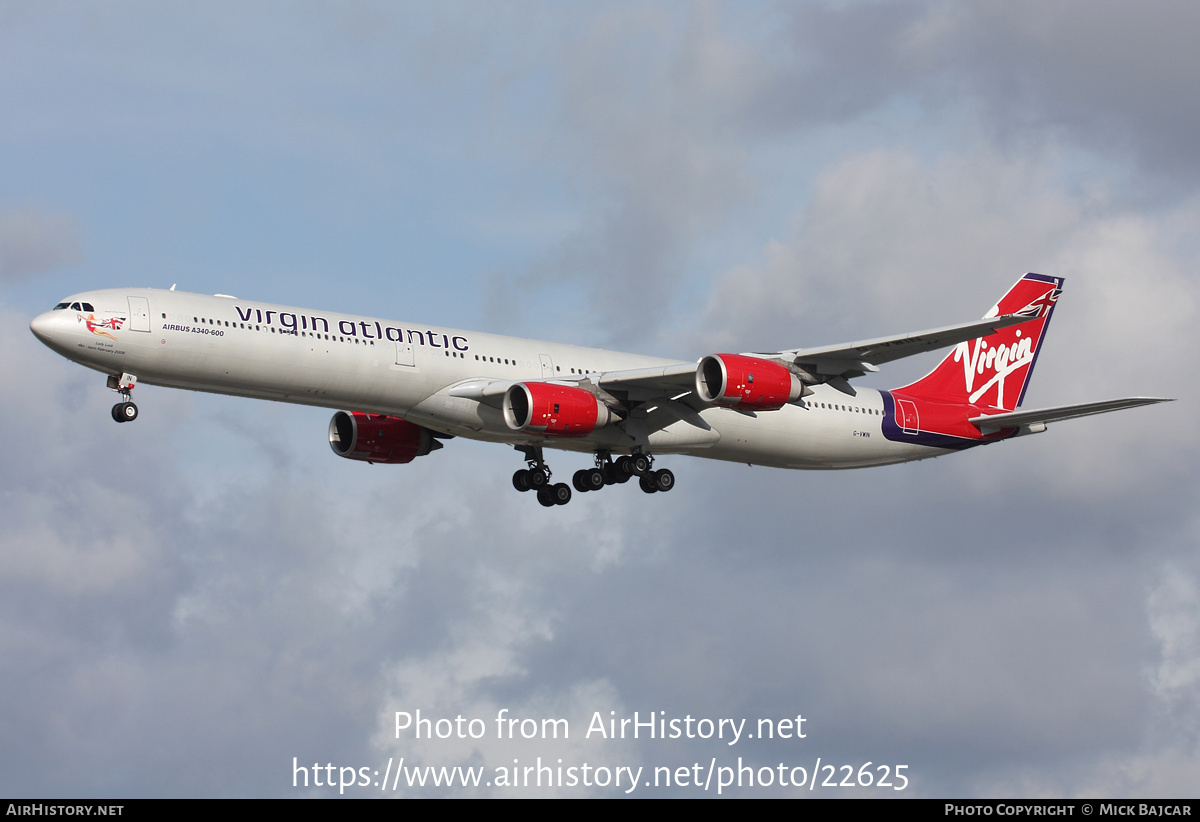 Aircraft Photo of G-VWIN | Airbus A340-642 | Virgin Atlantic Airways | AirHistory.net #22625