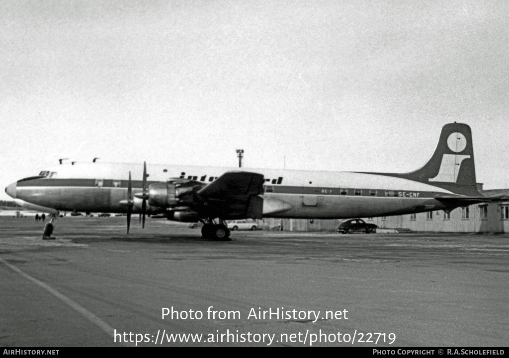 Aircraft Photo of SE-CNF | Douglas DC-7 | Internord | AirHistory.net #22719