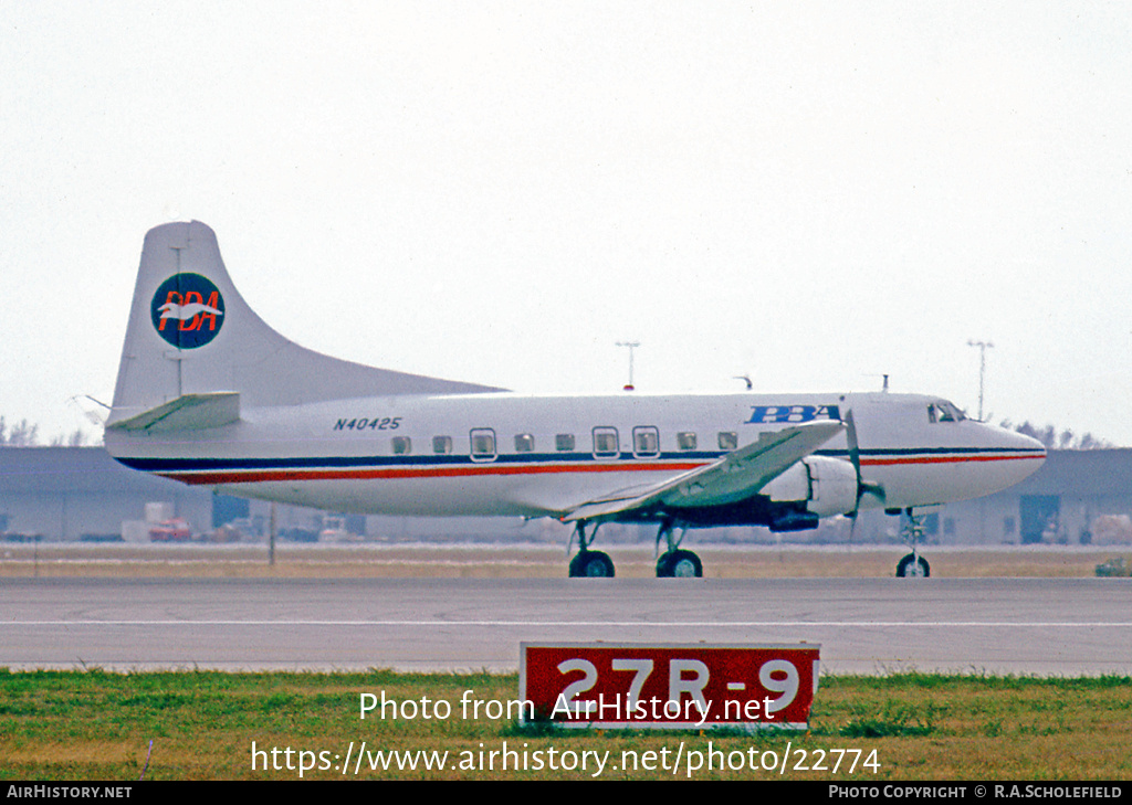 Aircraft Photo of N40425 | Martin 404 | PBA - Provincetown-Boston Airline | AirHistory.net #22774