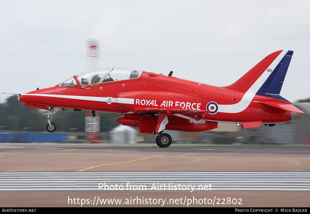 Aircraft Photo of XX233 | British Aerospace Hawk T1 | UK - Air Force | AirHistory.net #22802