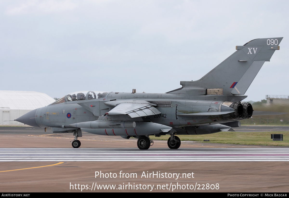 Aircraft Photo of ZD742 | Panavia Tornado GR4(T) | UK - Air Force | AirHistory.net #22808