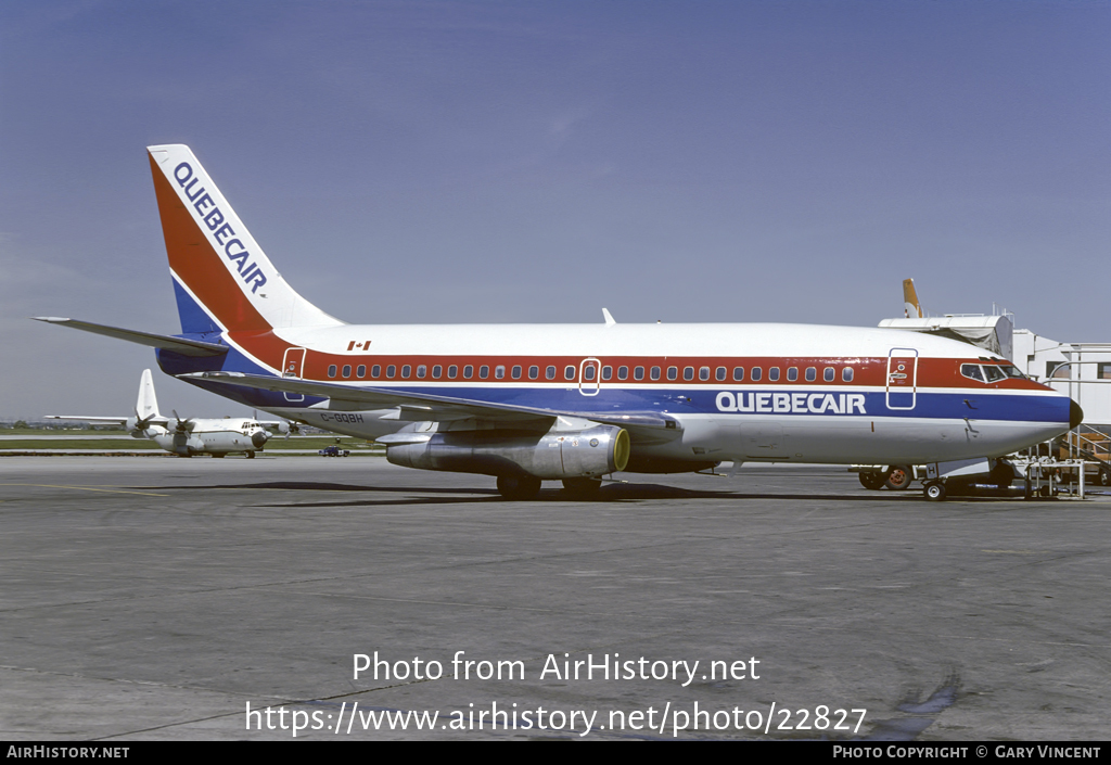 Aircraft Photo of C-GQBH | Boeing 737-296/Adv | Quebecair | AirHistory.net #22827