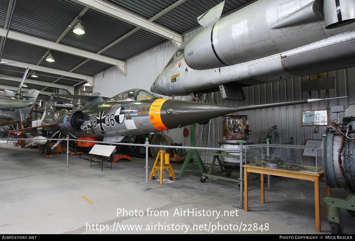 Aircraft Photo of 9836 | Lockheed F-104G Starfighter | Germany - Air Force | AirHistory.net #22848