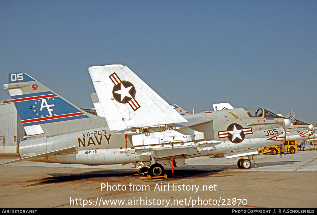 Aircraft Photo of 154345 | LTV A-7A Corsair II | USA - Navy | AirHistory.net #22870