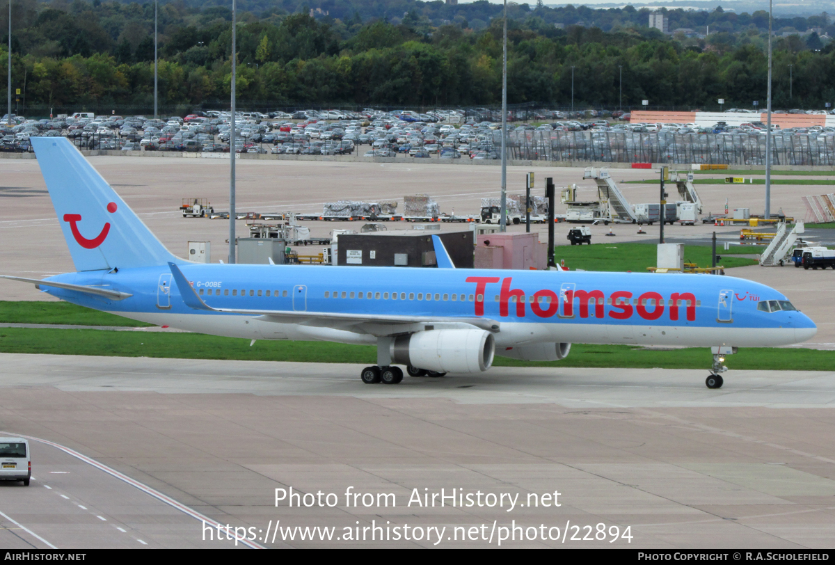 Aircraft Photo of G-OOBE | Boeing 757-28A | Thomson Airways | AirHistory.net #22894