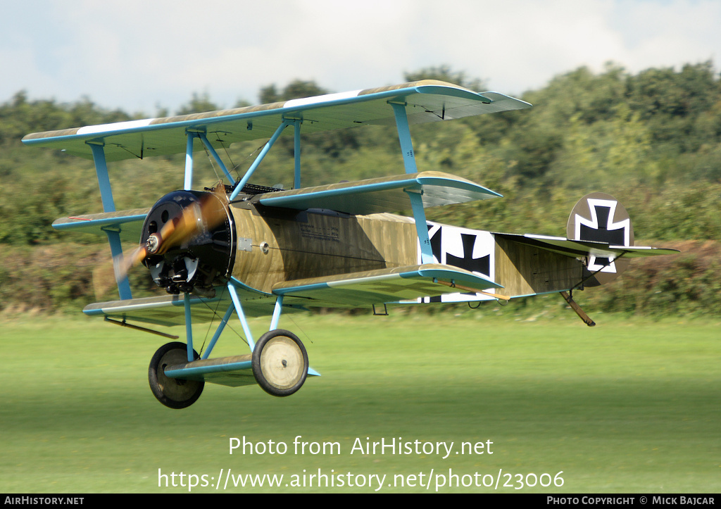 Aircraft Photo of G-CDXR / 403/17 | Fokker Dr.1 (replica) | Germany - Air Force | AirHistory.net #23006