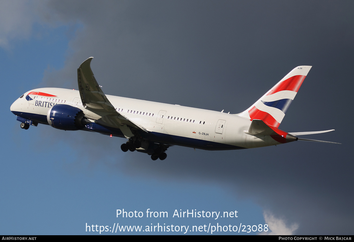 Aircraft Photo of G-ZBJH | Boeing 787-8 Dreamliner | British Airways | AirHistory.net #23088