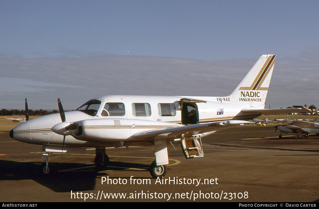 Aircraft Photo of VH-NAD | Piper PA-31-310 Navajo C | Nadic Insurances | AirHistory.net #23108