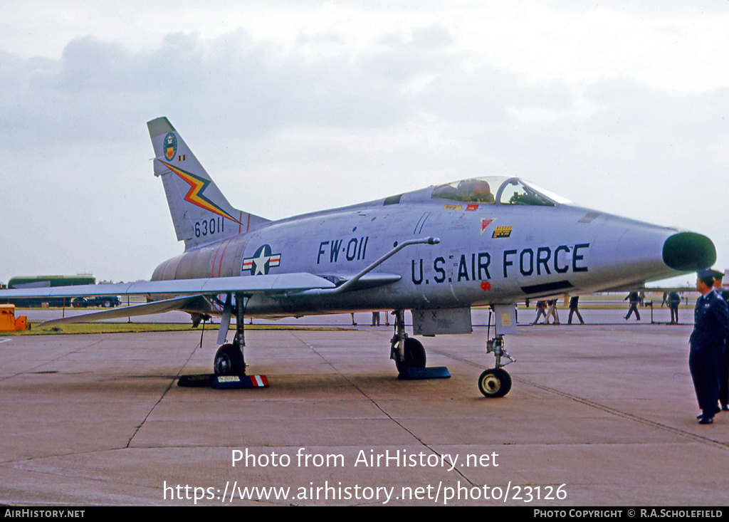 Aircraft Photo of 56-3011 / 63011 | North American F-100D Super Sabre | USA - Air Force | AirHistory.net #23126