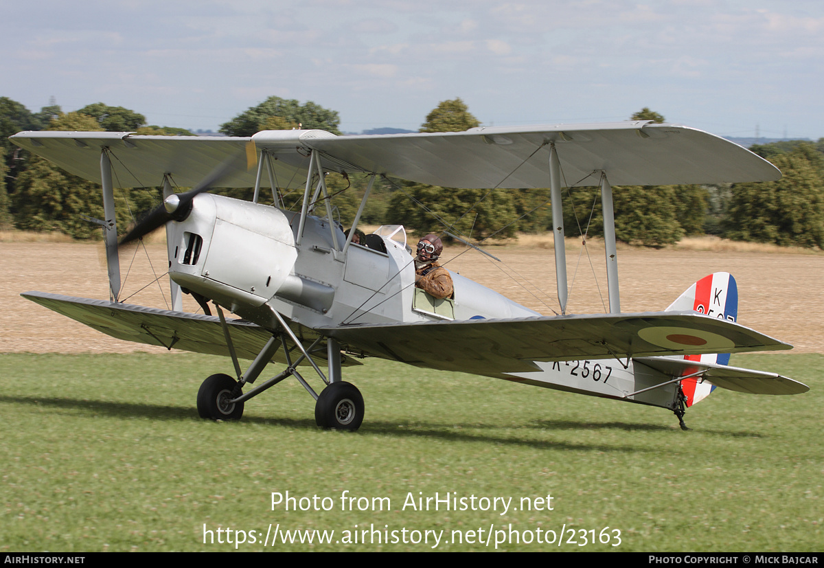 Aircraft Photo of G-MOTH / K2567 | De Havilland D.H. 82A Tiger Moth II | UK - Air Force | AirHistory.net #23163